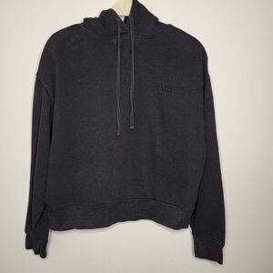 WSLY Black Heather The Ecosoft Classic Hoodie Size S Organic Cotton